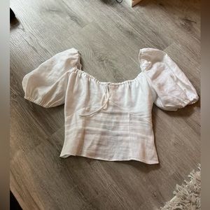 Reformation linen top. Never worn, size 0.